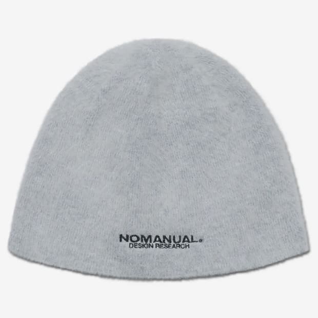 노매뉴얼 헤어리 비니 NM HAIRY BEANIE 라이트 그레이 팝니다