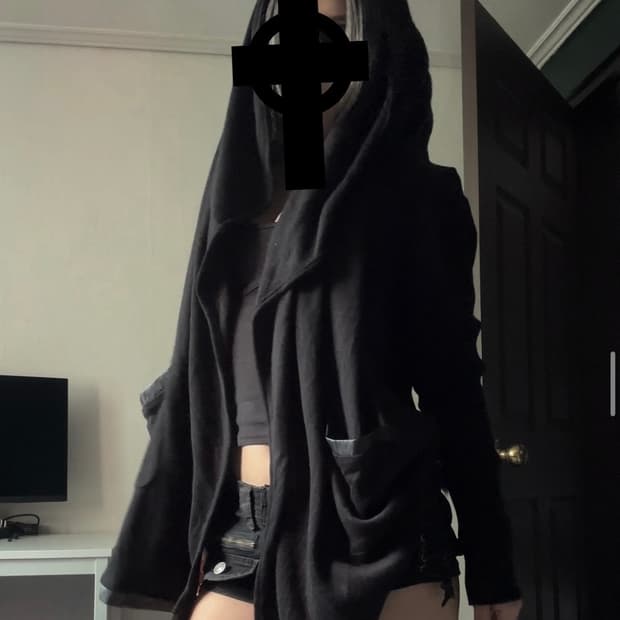 드레이프 가디건