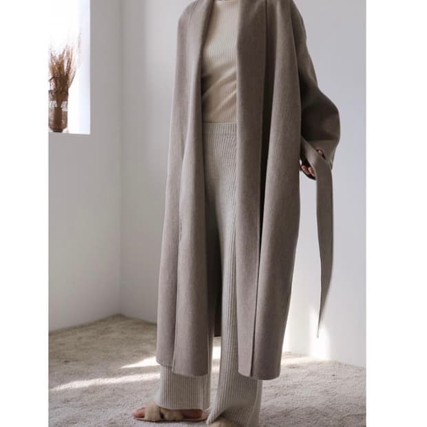 베르소 VERSO 핸드메이드 울 코트