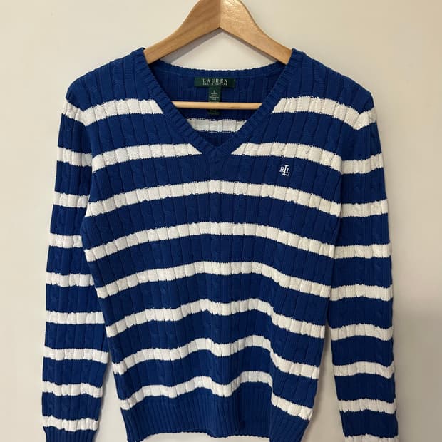 랄프로렌 스트라이프 니트 