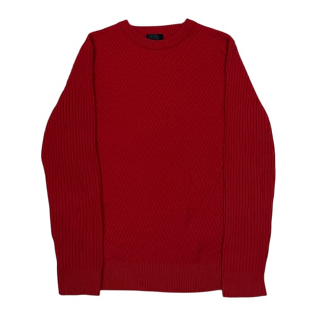 TIME 타임 레드 100%모 니트 M 95