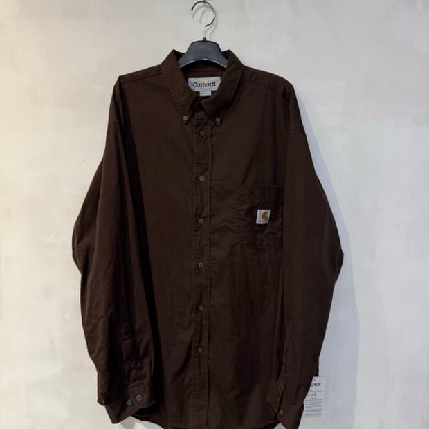 칼하트 브라운 긴팔셔츠