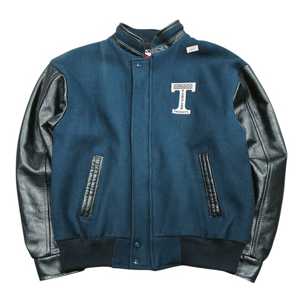 ✨ (바배) 캐나다 스포츠웨어 90s 울 가죽 바시티 자켓 