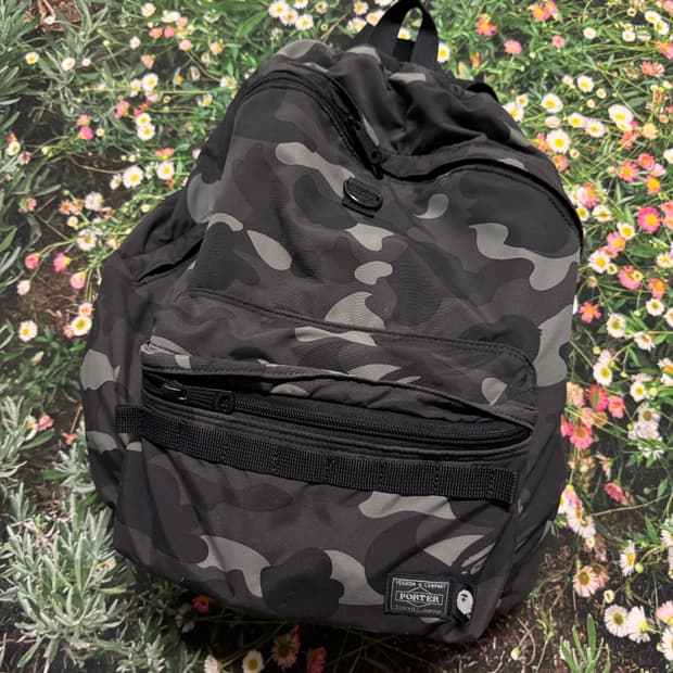베이프 포터 카모 백팩