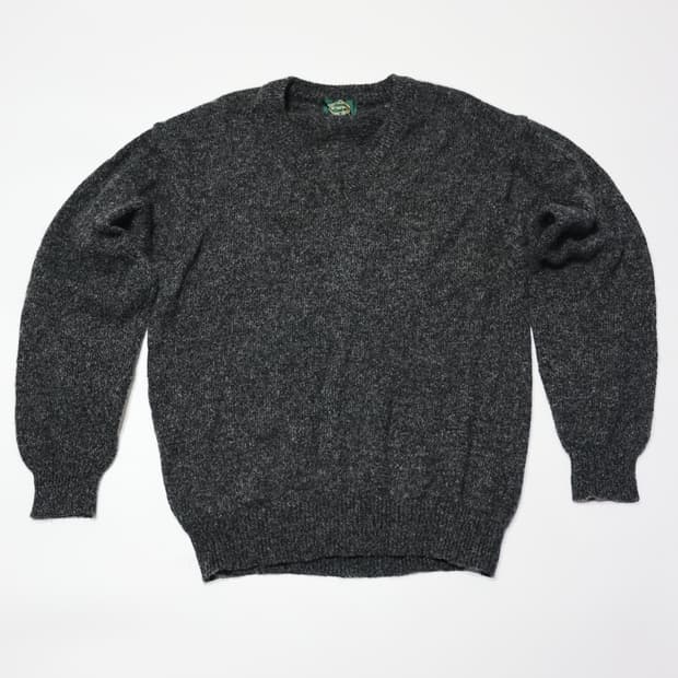 [JPN] Charcoal Gray Shaggy Dog Wool Knit