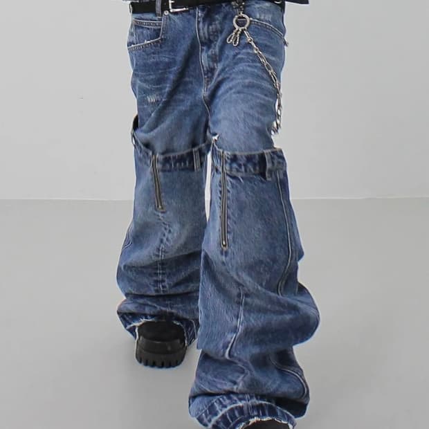 트리플 오비 플레어 데님 팬츠 L