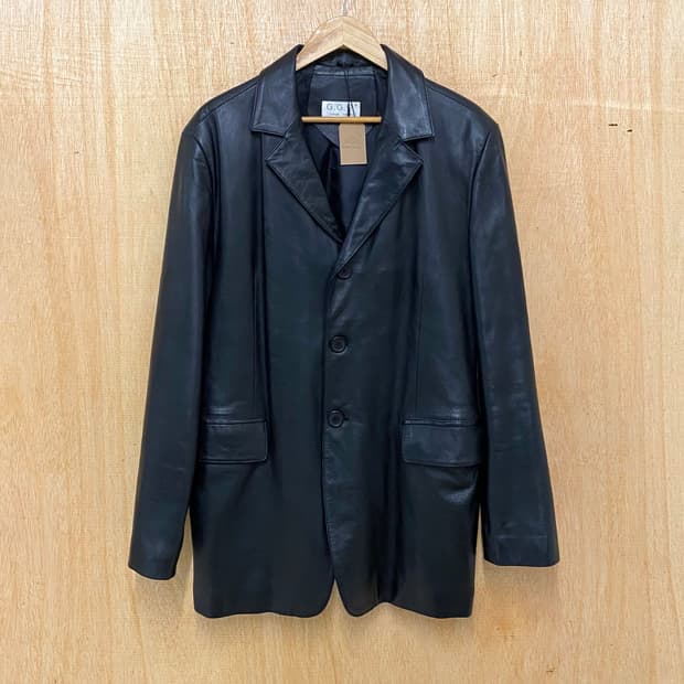 VTG leather blazer jacket 빈티지 양가죽 레더 자켓