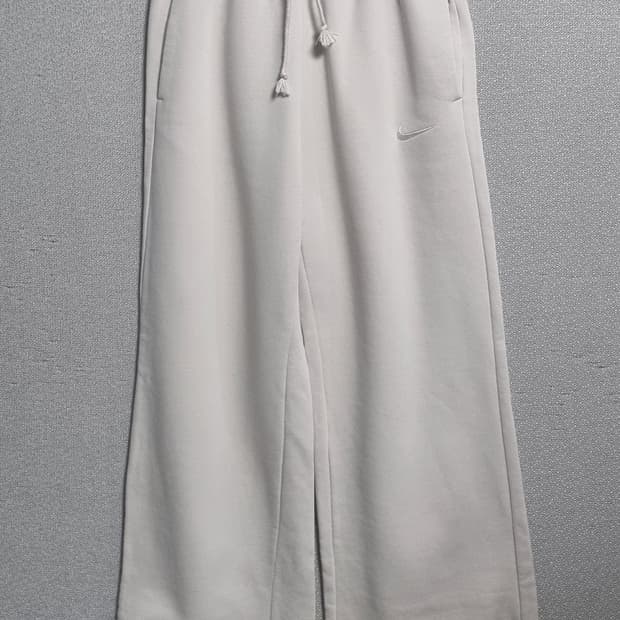 XS ) 나이키 라이트베이지 기모 와이드 트레이닝팬츠