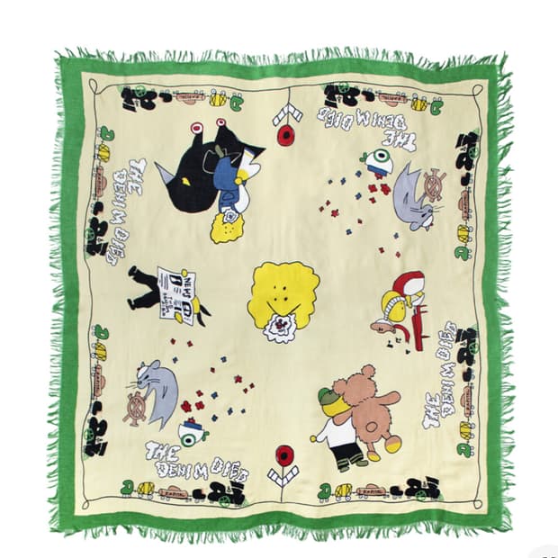 캐피탈 스카프 리넨 레이온 프린지 스톨 패키쉬 레인보위 파크