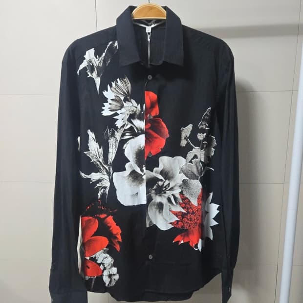 알렉산더 맥퀸 16SS 플라워 셔츠