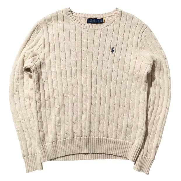 폴로 랄프로렌 케이블 라운드 니트 (신형QR)