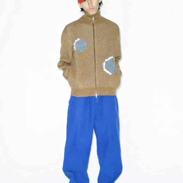 예스아이씨 다이스 니트 집업 L