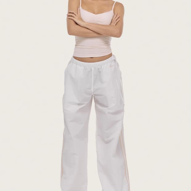 클리시어 밀키 리본 트랙 퍀트