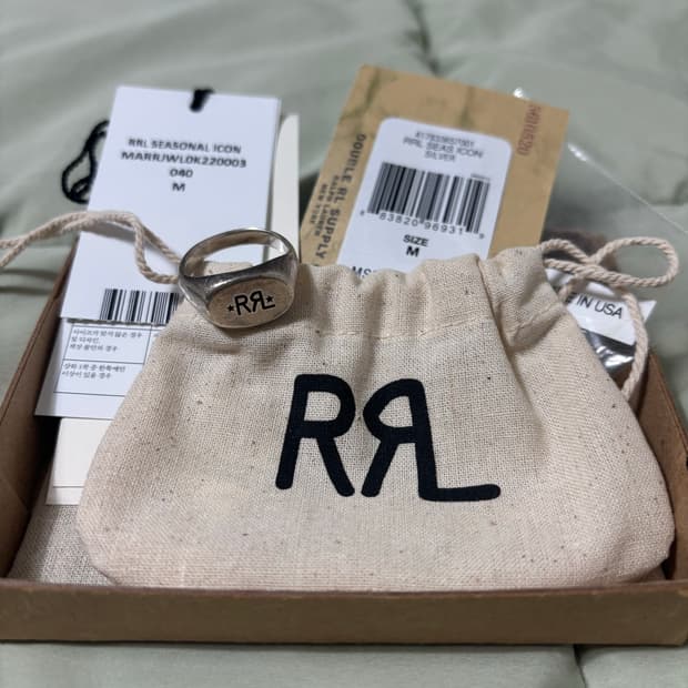 RRL 더블알엘 핸드메이드 스털링 실버 시그넷 링