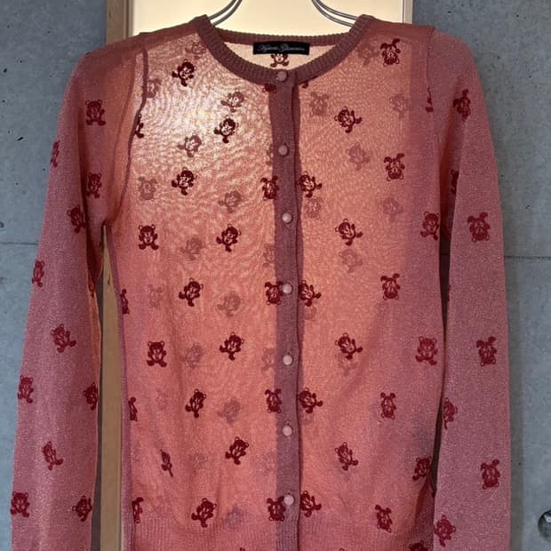 히스테릭글래머 퍽베어 가디건 