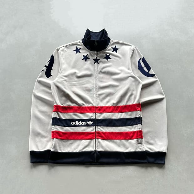 [L]아디다스 희귀 스타 스트라이프 트랙탑 져지