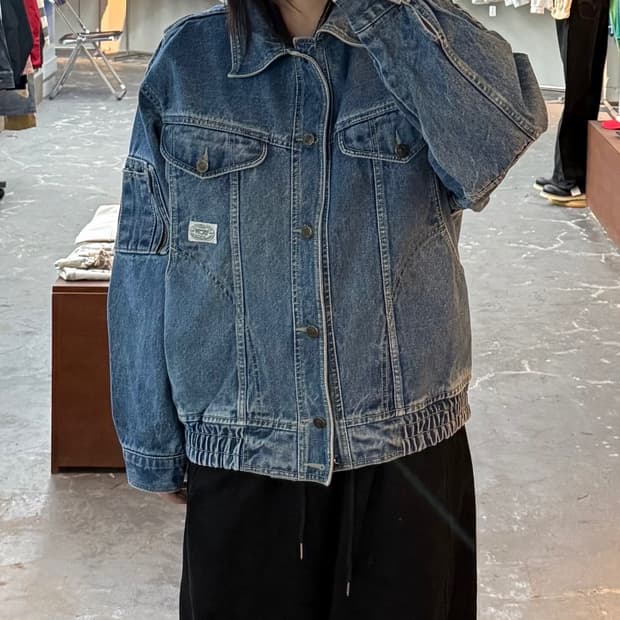 빈티지 올드스쿨 오버 데님 자켓 H1429