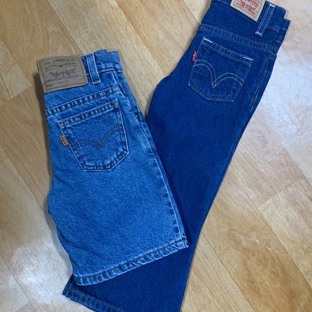 LEVIS 라바이스 by 칠드런 데님(550-오렌지 탭/517)묶음판매