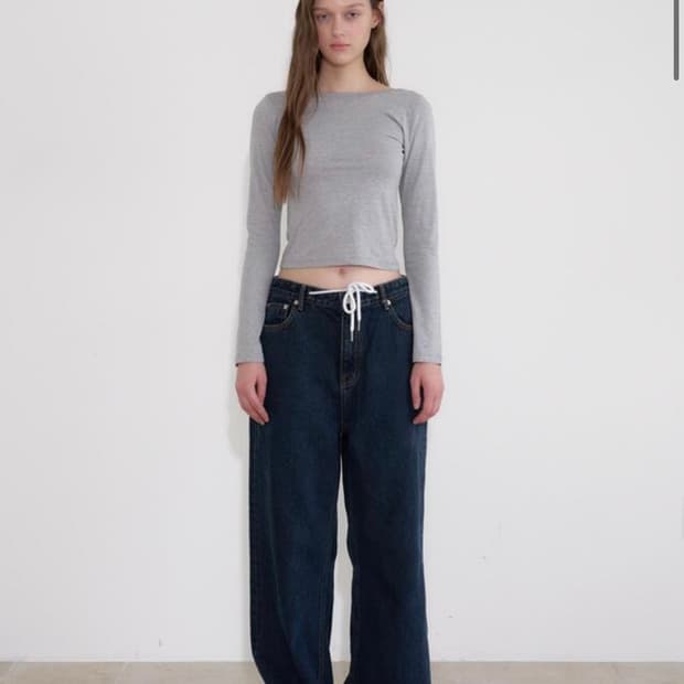 헤더먼트 string drape denim (deep blue) 