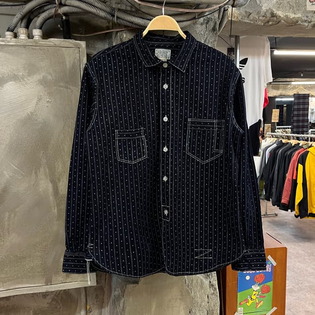 브론슨 와바시 셔츠 네이비 XL #csz1789