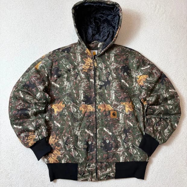 칼하트 90's 리얼트리 카모 풀집업 워크자켓 PN6831