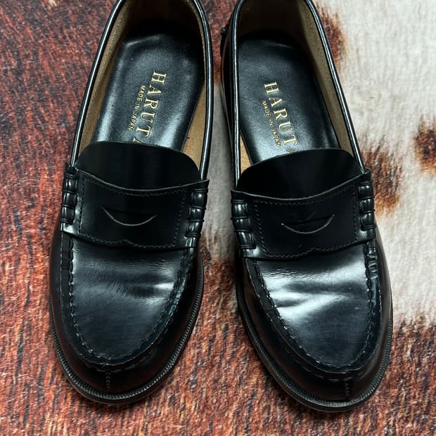 [230] 하루타 304 소가죽 페니로퍼 블랙