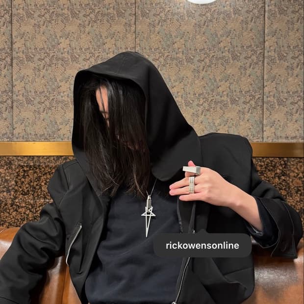 (새상품) 릭오웬스 펜타그램 키링