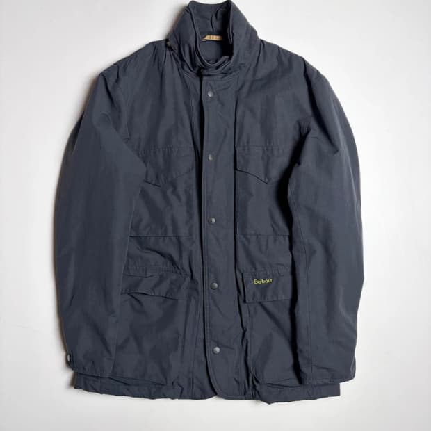 바버 Barbour 네이비 방수 필드 자켓 R1044