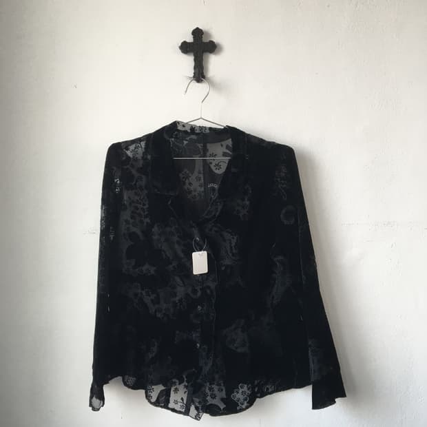 Ornament pattern valvet jacket