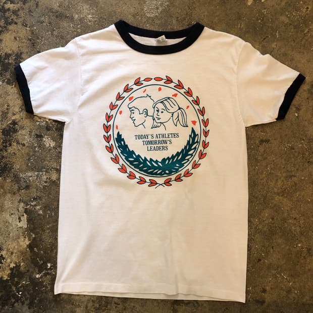70s~90s Ringer T-shirt-L