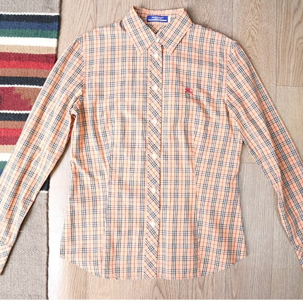 BURBERRY 버버리 블루라벨 핑크&노바체크 남방