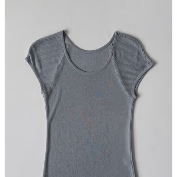 Blue knit 반팔