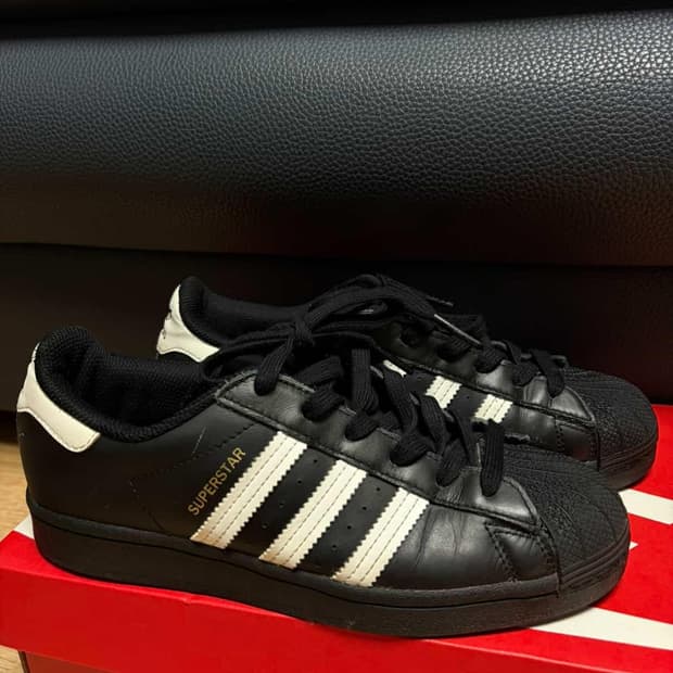 아디다스 슈퍼스타 블랙 235mm 상태좋음