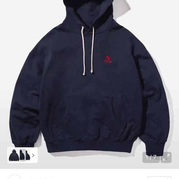 에이카화이트 후드집업s (EVERYDAY AECA CLOVER HOODI