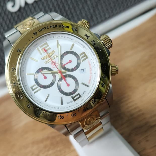 # 인빅타 스위스메이드 스피드웨이 다이버 골드콤비 남성명품시계 급처