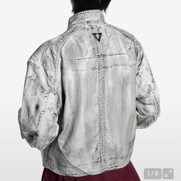 VONVAT Padded Denim Biker Jacket