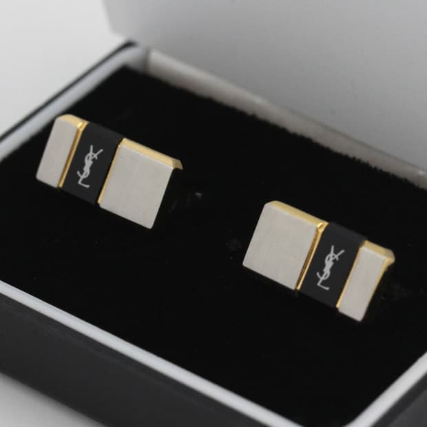 입생로랑 B+등급 남자 명품 커프스 빈티지