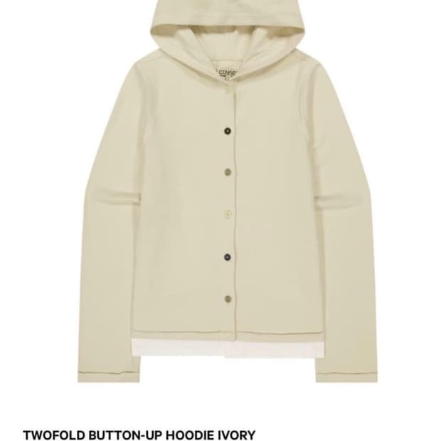 코이세이오 button-up hoodie ivory 1사이즈