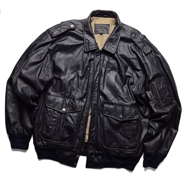 [LL] VTG 빈티지 소가죽 A-2 플라이트 자켓