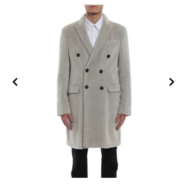 EMPORIO ARMANI Alpaca wool blend coat