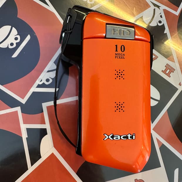 (오렌지) 산요 작티 Sanyo Xacti dmx-cg10 빈티지 캠코더