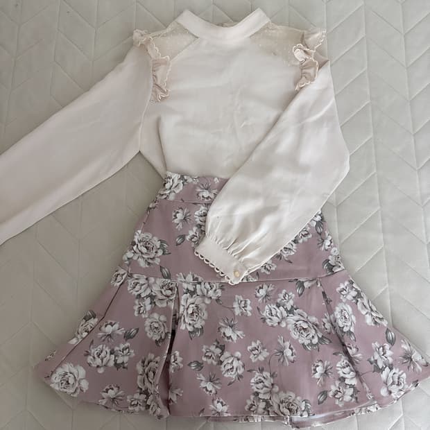 실연쇼콜라티에 일본 블라우스 코디 세트 스나계