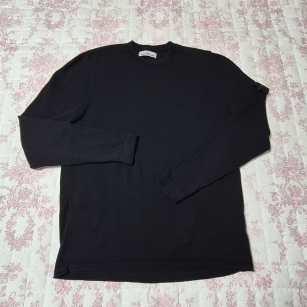 25SS스톤아일랜드 니트 105-110 XL-XXL 블랙