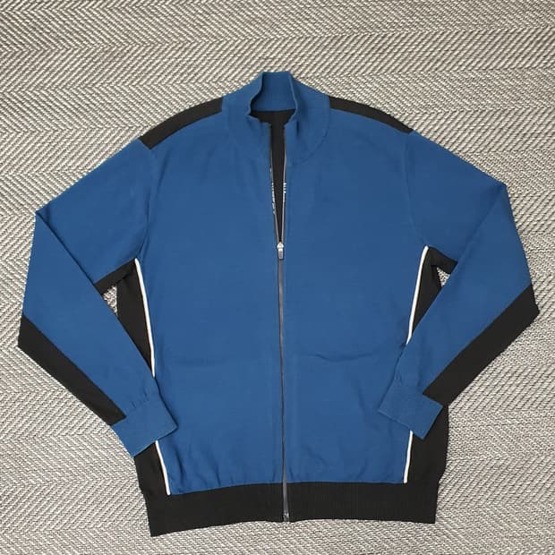 엘르골프 얇은 풀집업 가디건 남자105