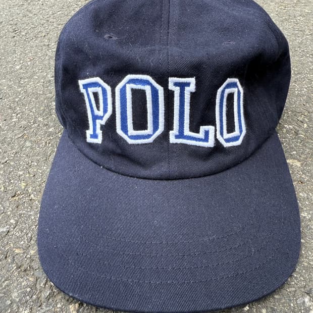90s Polo sports 아플리케 빅로고 피티드캡 폴로 빈티지 캡