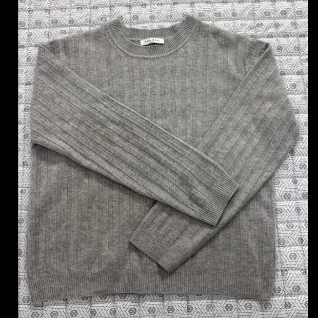 산드로Sandro 산드로 회색 리브 95