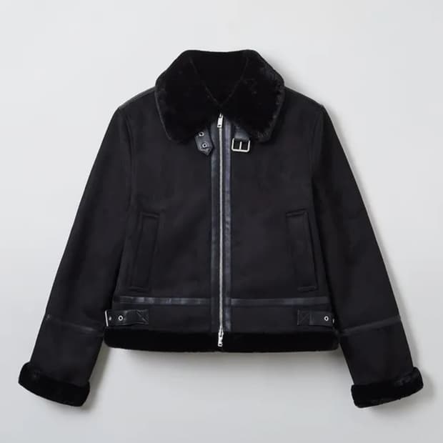 스파오 무스탕 블랙 M(90)