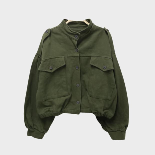 NOA Y2K 밀리터리 숏 자켓 61257