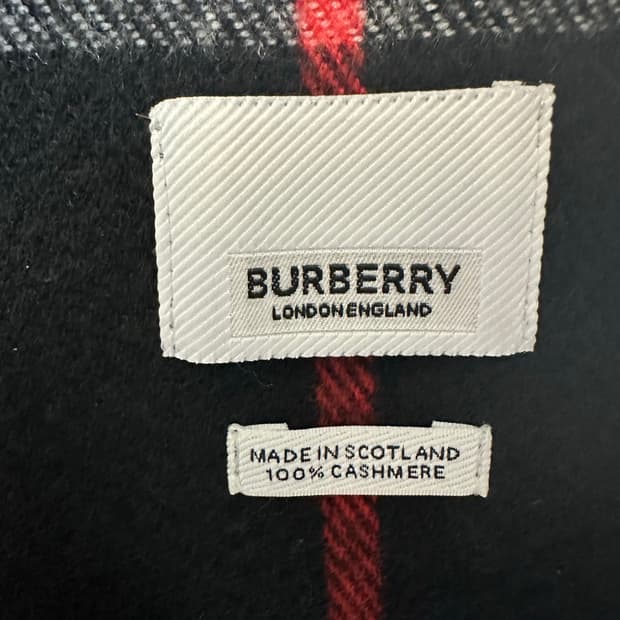 버버리 100% 캐시미어 머플러 남여공용