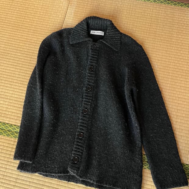 [44] 아워레가시 빅가디건 펑키 블랙